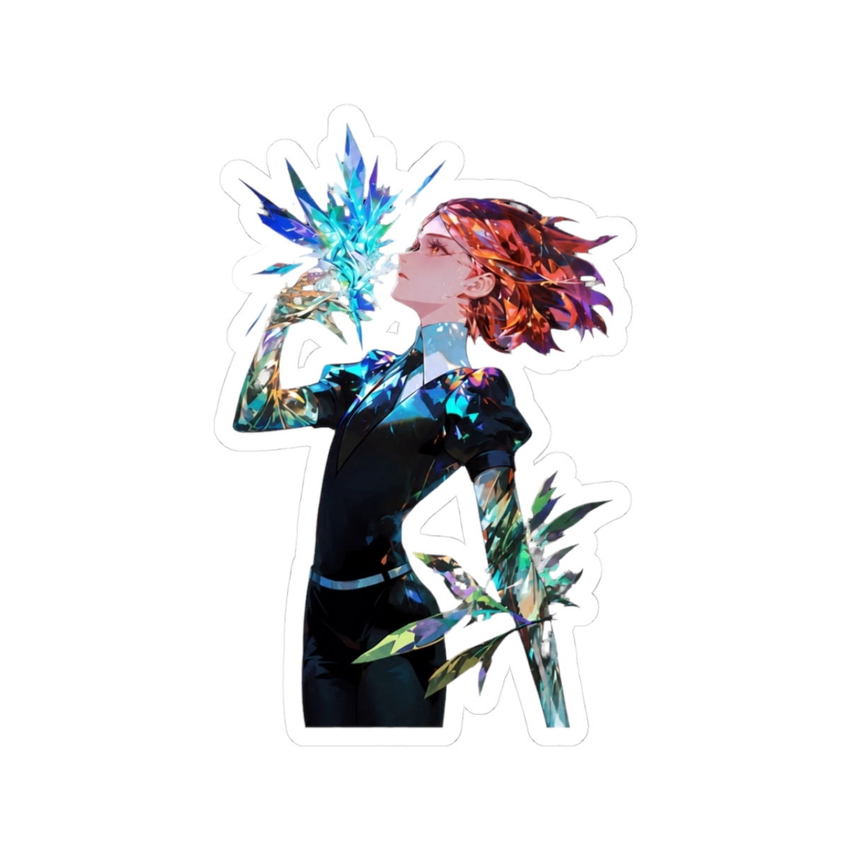 Rutile Land Lustrous Anime Girl Shattered Crystals Emerald Blue Magic | Land of the Lustrous - Official hats merchandise