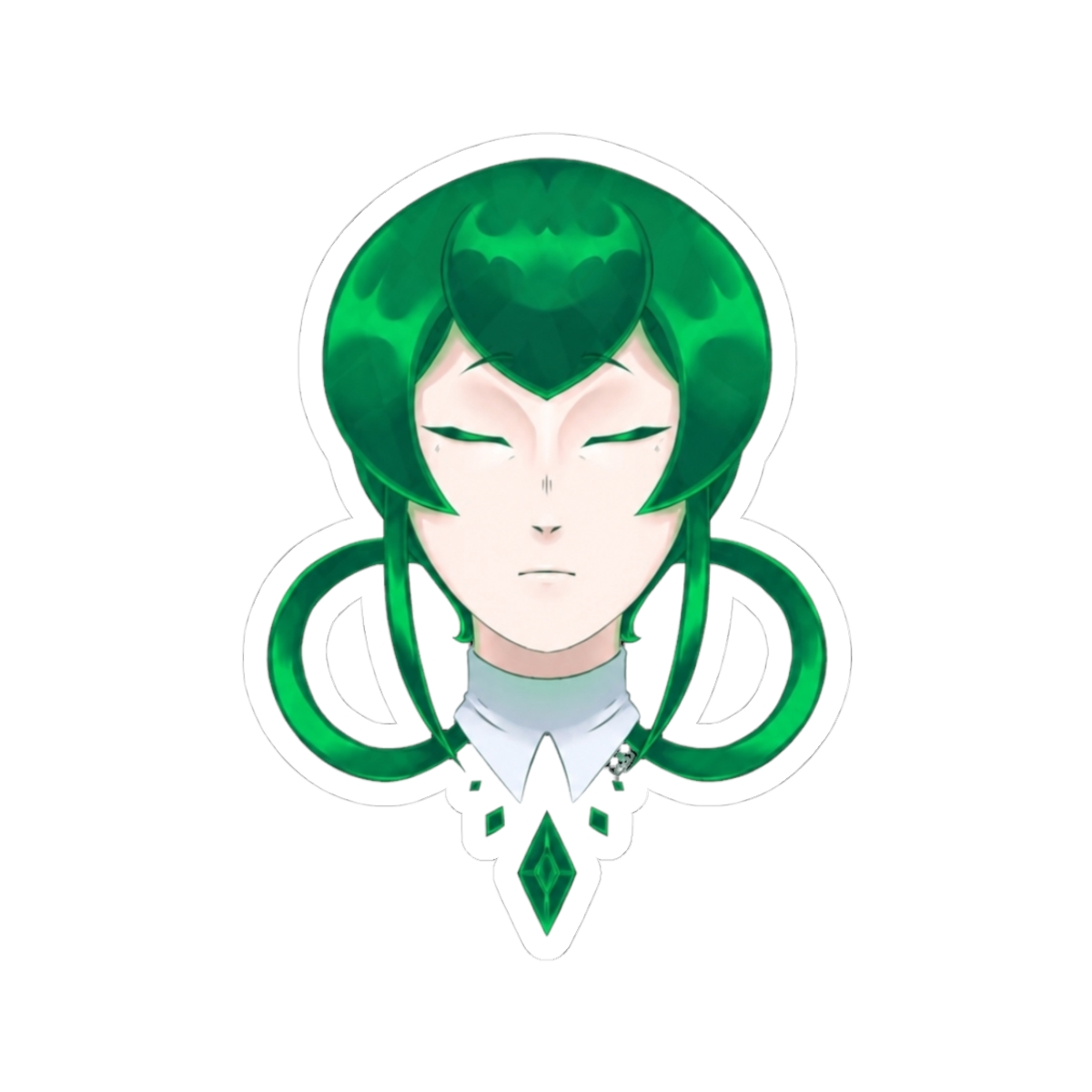 Jade Houseki no Kuni Headshot Sticker | Land of the Lustrous - Official stickers merchandise