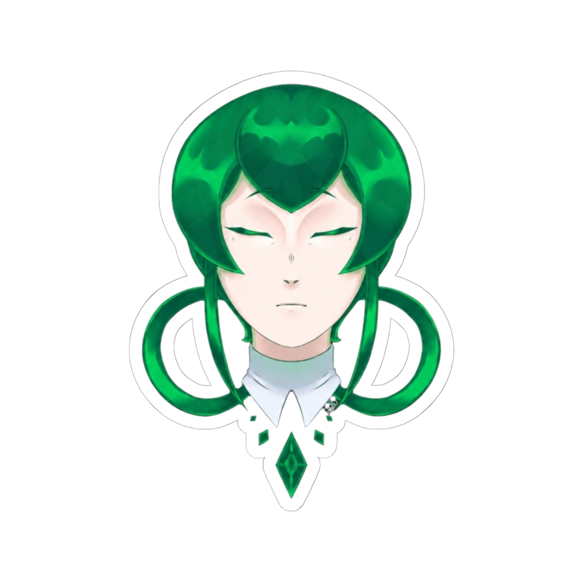 Jade Houseki no Kuni Headshot Sticker | Land of the Lustrous