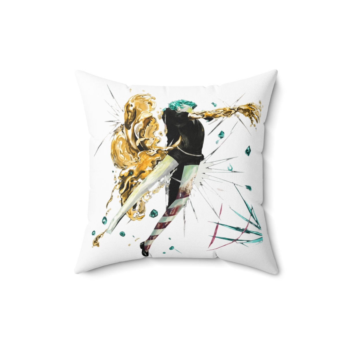 Phosphophyllite Houseki No Kuni Throw Pillow | Land of the Lustrous - alternate angle 2, merchandise